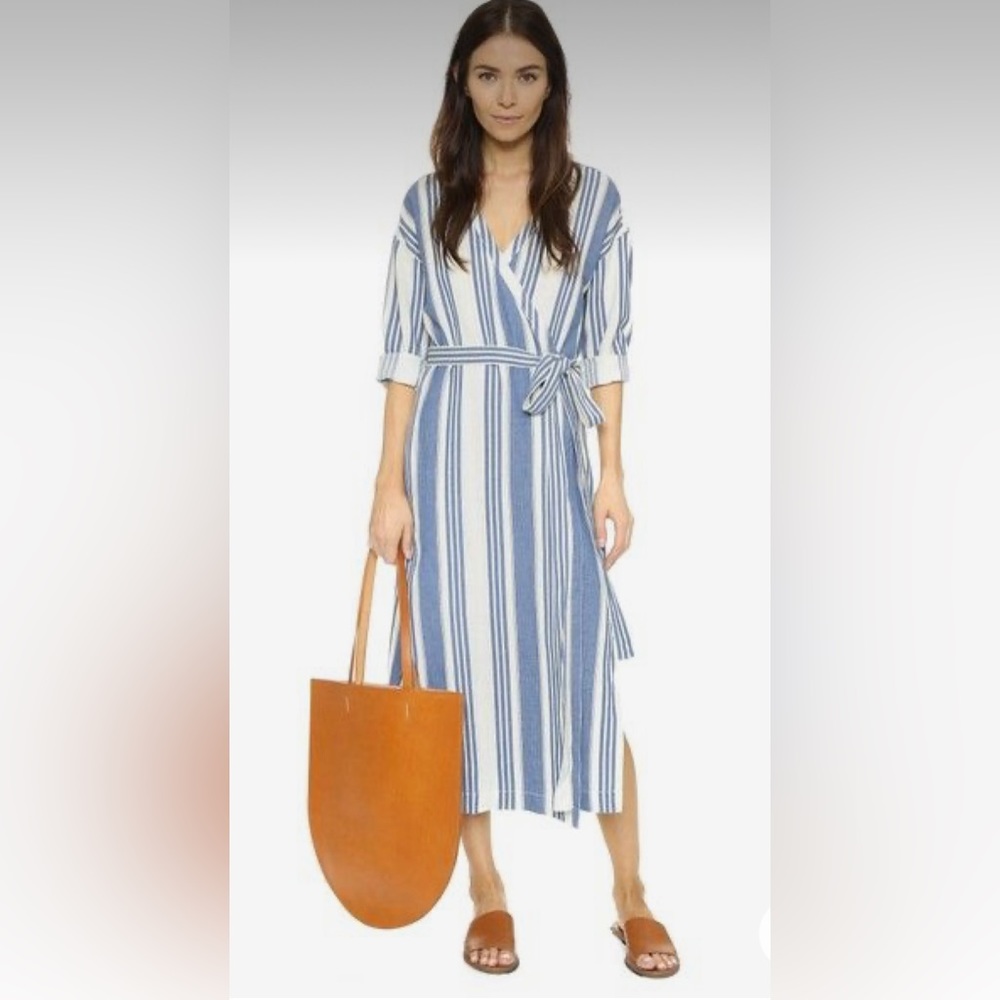 Madewell denim wrap dress